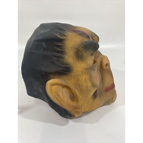 Vintage 80s Latex Face/head costume Mask Made In Sri Lanka Zombie Man - Picture 6 of 10